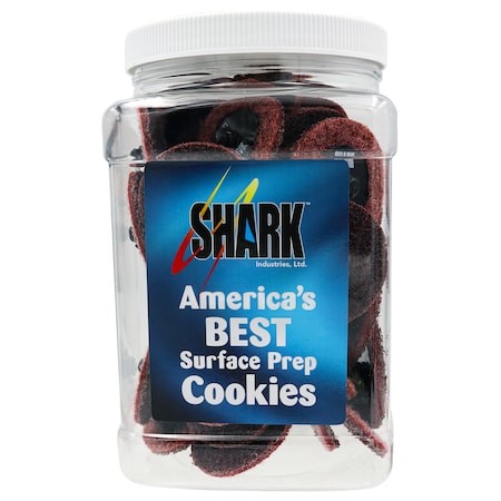 Shark Industries 2" Medium/Maroon Surface Conditioning Discs w/clear Jar - 50Pk 13089